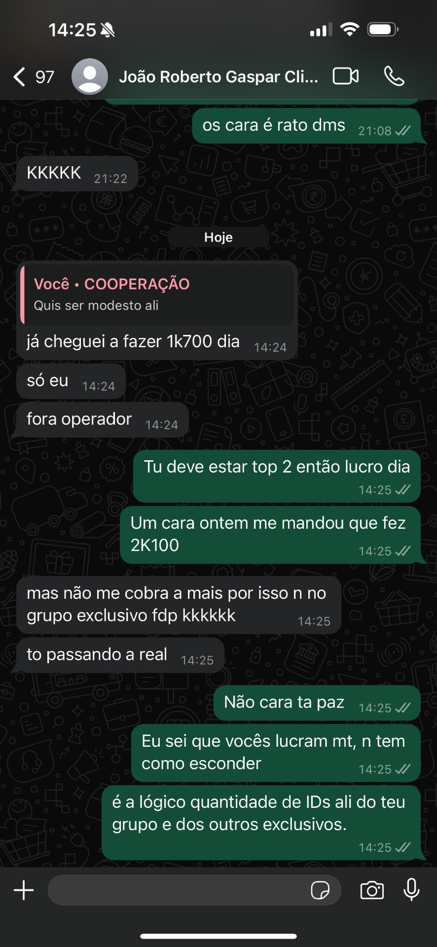 Feedback real de cliente sobre as Cooperações de CPA